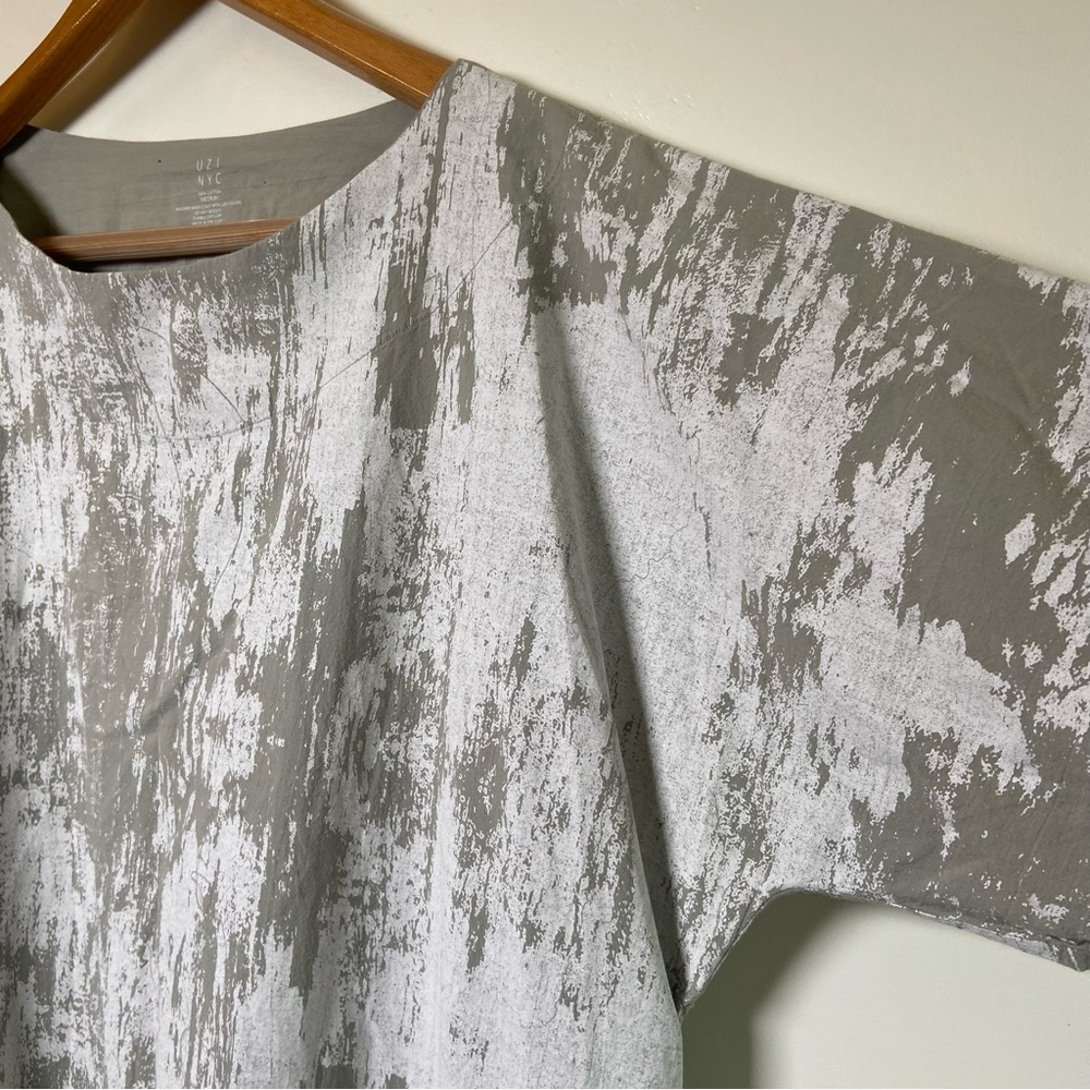 Gray Abstract Mini Dress - Picture 10 of 11